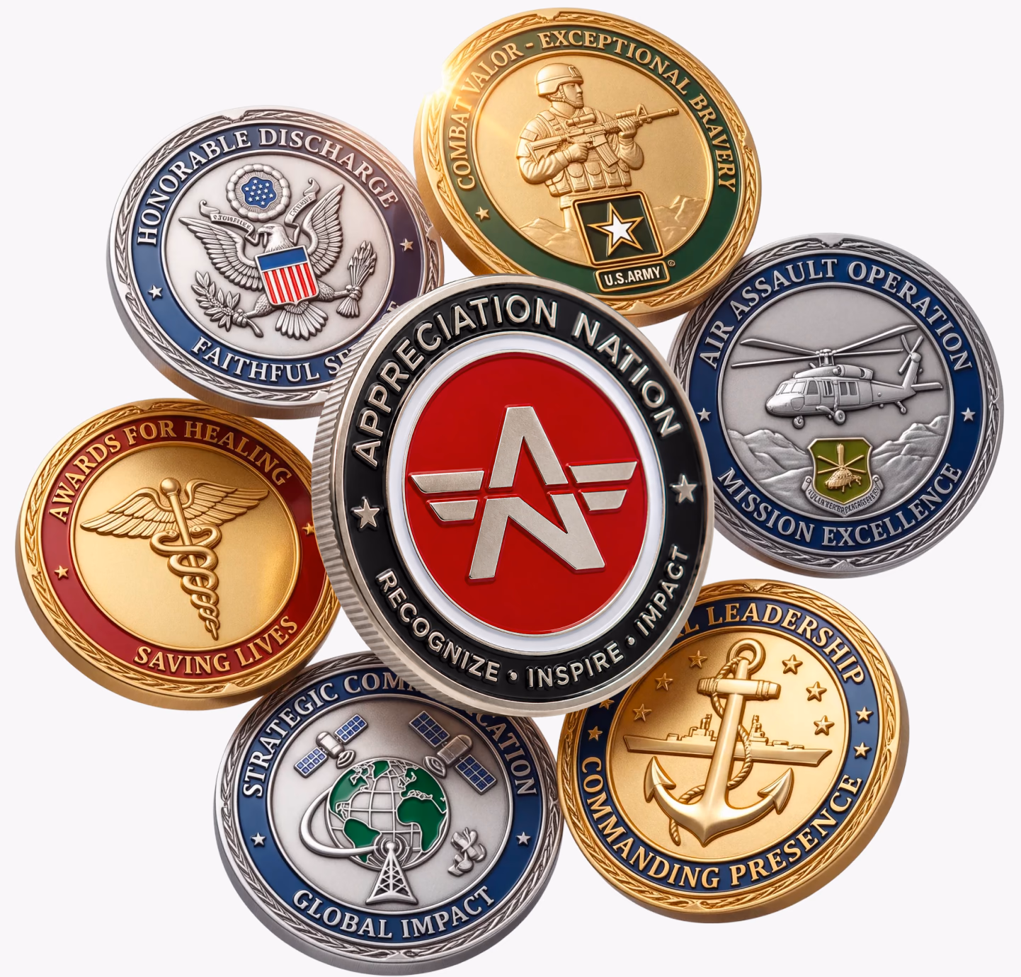 coins background military section@2x