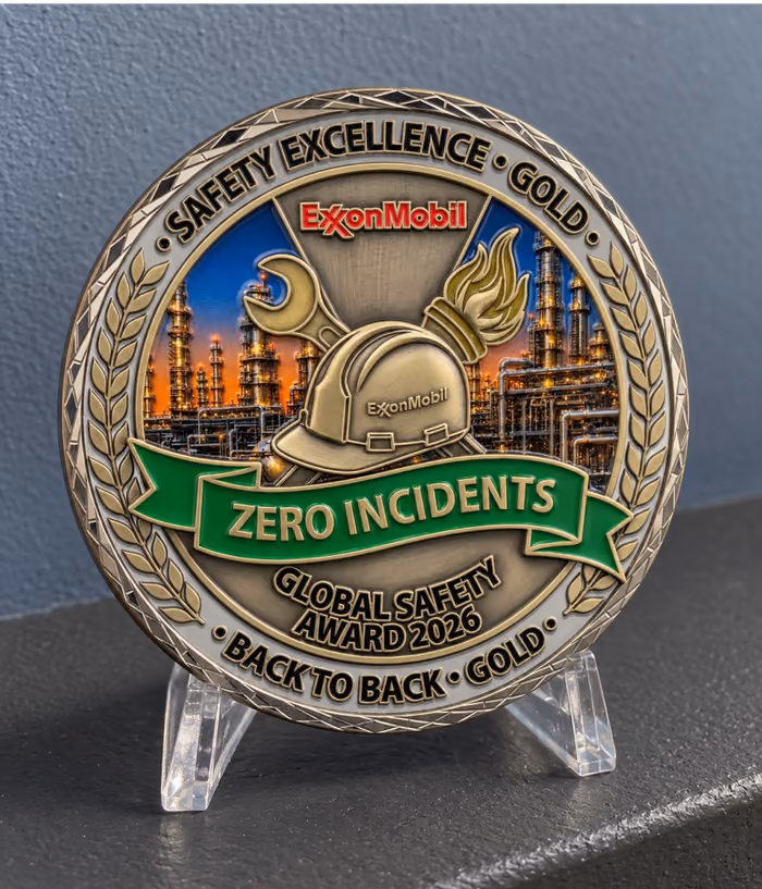 exxonmobil zero incidents coin bg 700w