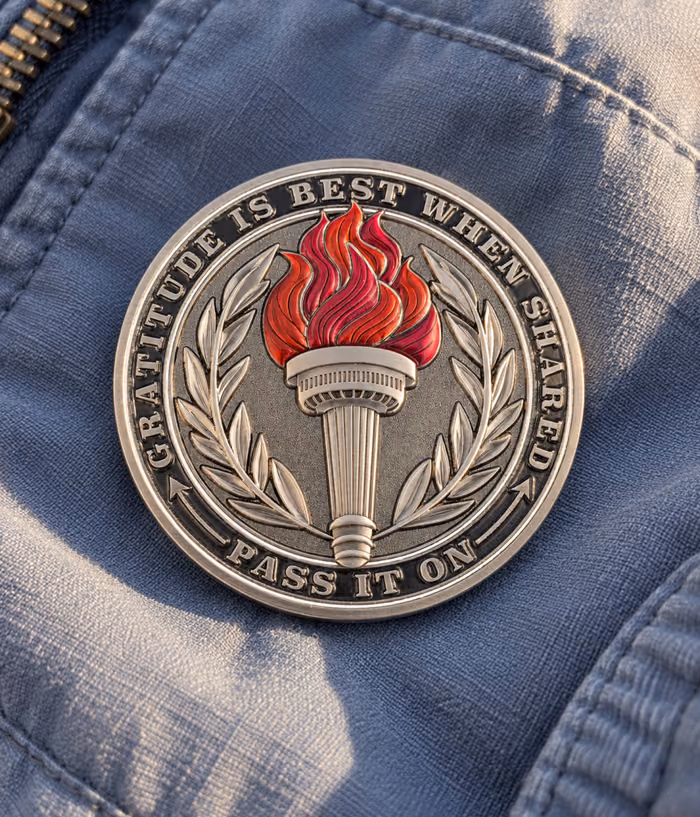 pass it on gratitude coin bg 700w
